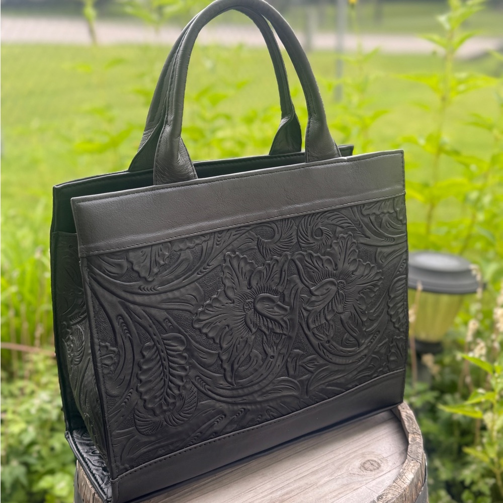 Handmade Crossover bag-Genuine leather - Picture 10 of 14